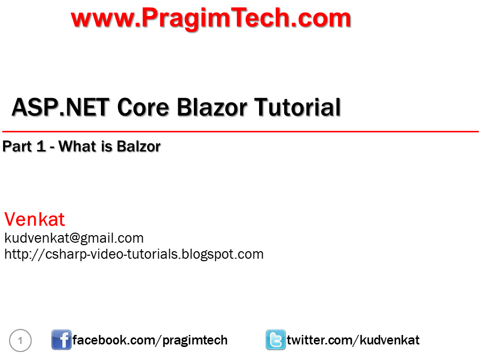 Blazor tutorial for beginners